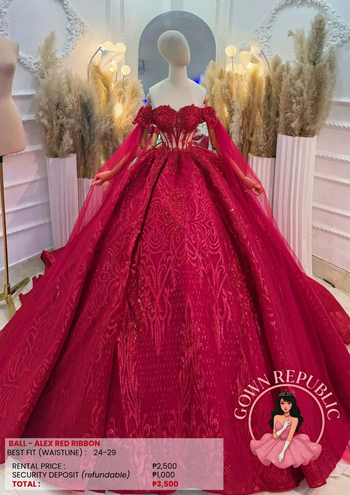 Ball Gowns: Red 223